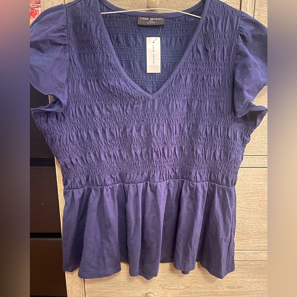 Navy Blue Women’s Lane Bryant Top 18/20